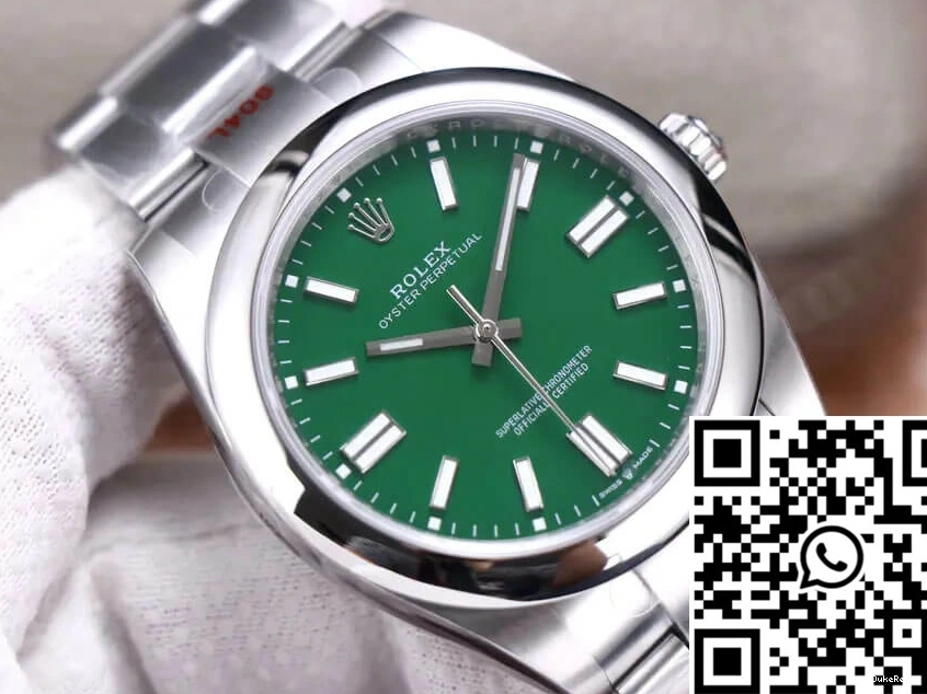 M124300-0005 Factory Green Oyster Perpetual EW 41MM Rolex Dial 1108